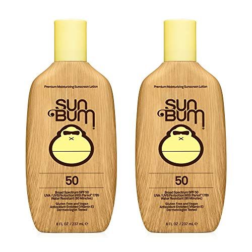 Sun Bum Sun Bum Original Spf 50 Sunscreen Lotion Vegan and Reef Friendly (octinoxate &amp; Oxybenzone Free) Broad Spectrum Moisturizing Uva/uvb Sunscreen With Vitamin E 8 Ounce 2 Pack
