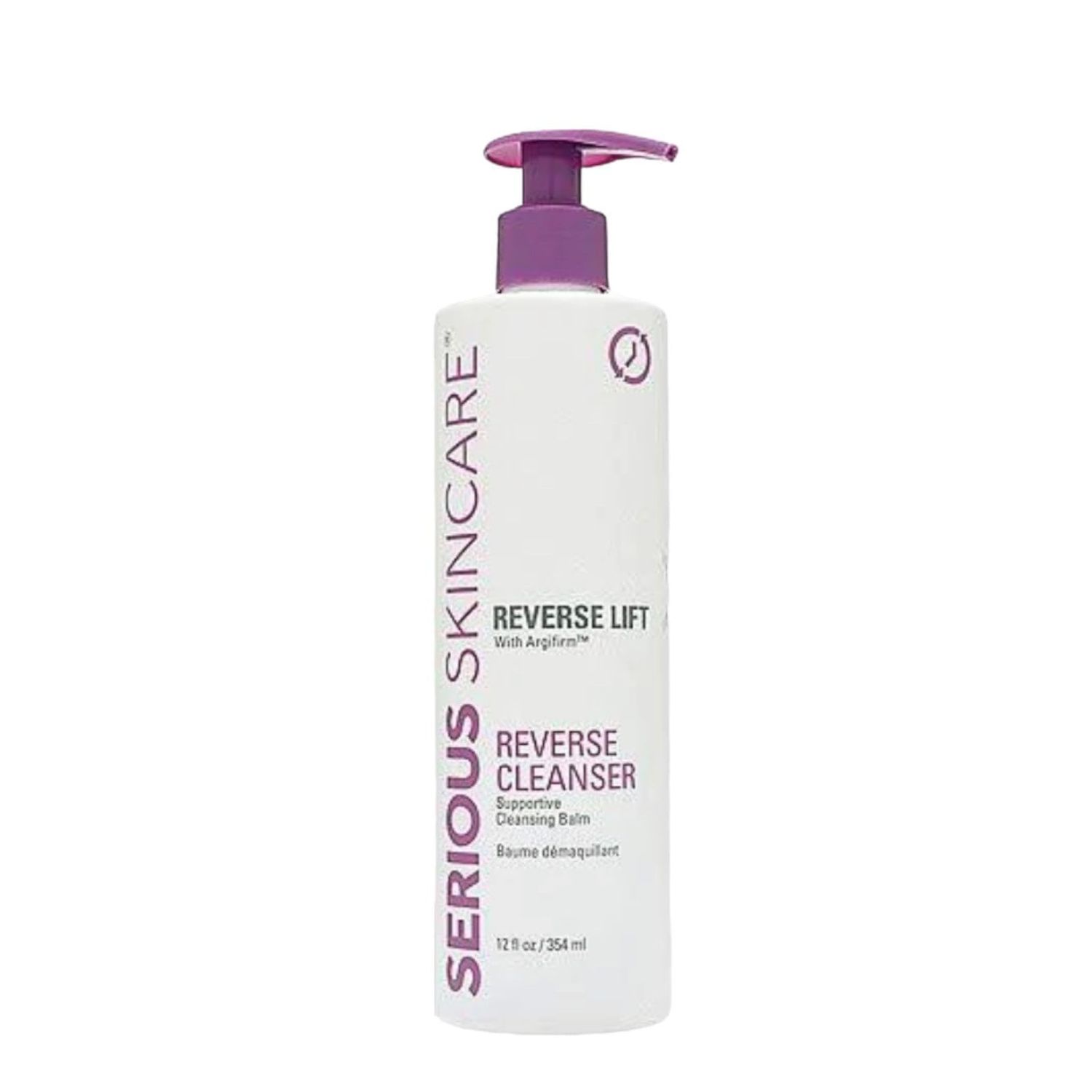 Serious Skincare Reverse Lift Supportive Cleansing Balm - Facial Cleanser for Mature -Thinning - Fragile Skin - Carrot Root Extract - 12 oz.