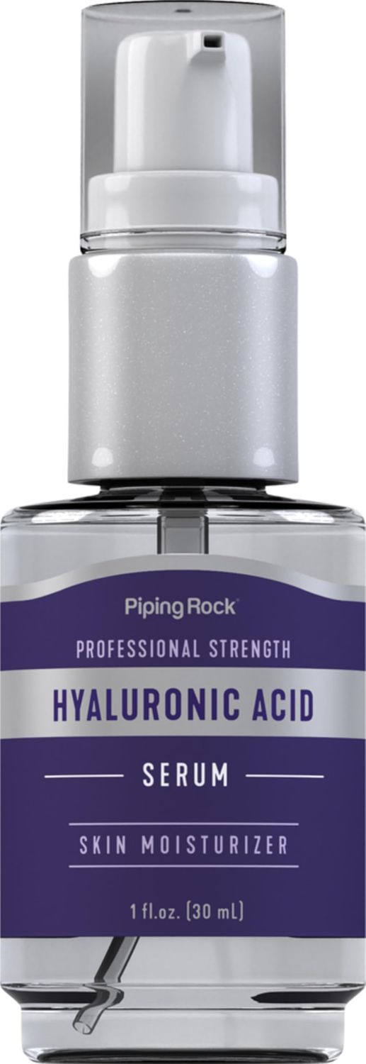 Piping Rock Hyaluronic Acid Serum for Face | 1 fl oz | Moisturizer for Skin and Body | Cruelty Free