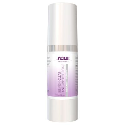 NOW Foods Solutions, Blemish Clear Moisturizer, Improves Appearance With Skin Texture and Tone With Light-Weight Hydration, 2-Ounce