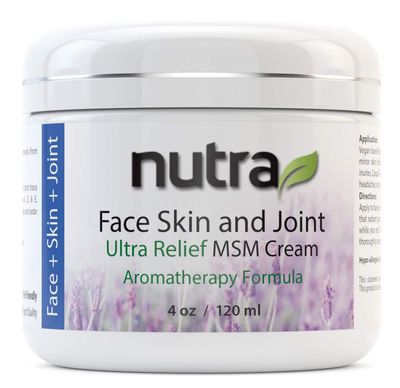 Nutra Health Face, Skin &amp; Joint Ultra Relief Cream 4 oz (120ml) Jar