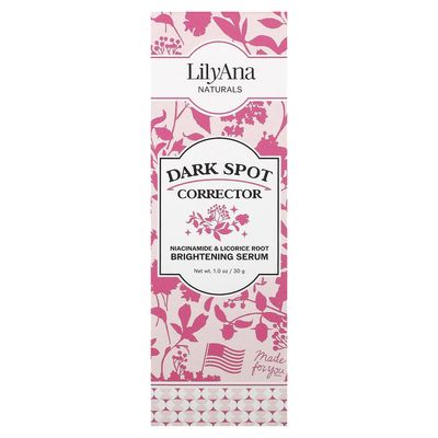 LilyAna Naturals Dark Spot Corrector - Dark Spot Remover for Face - Brightening Face Serum for Women and Men - Niacinamide and Licorice Root -1oz
