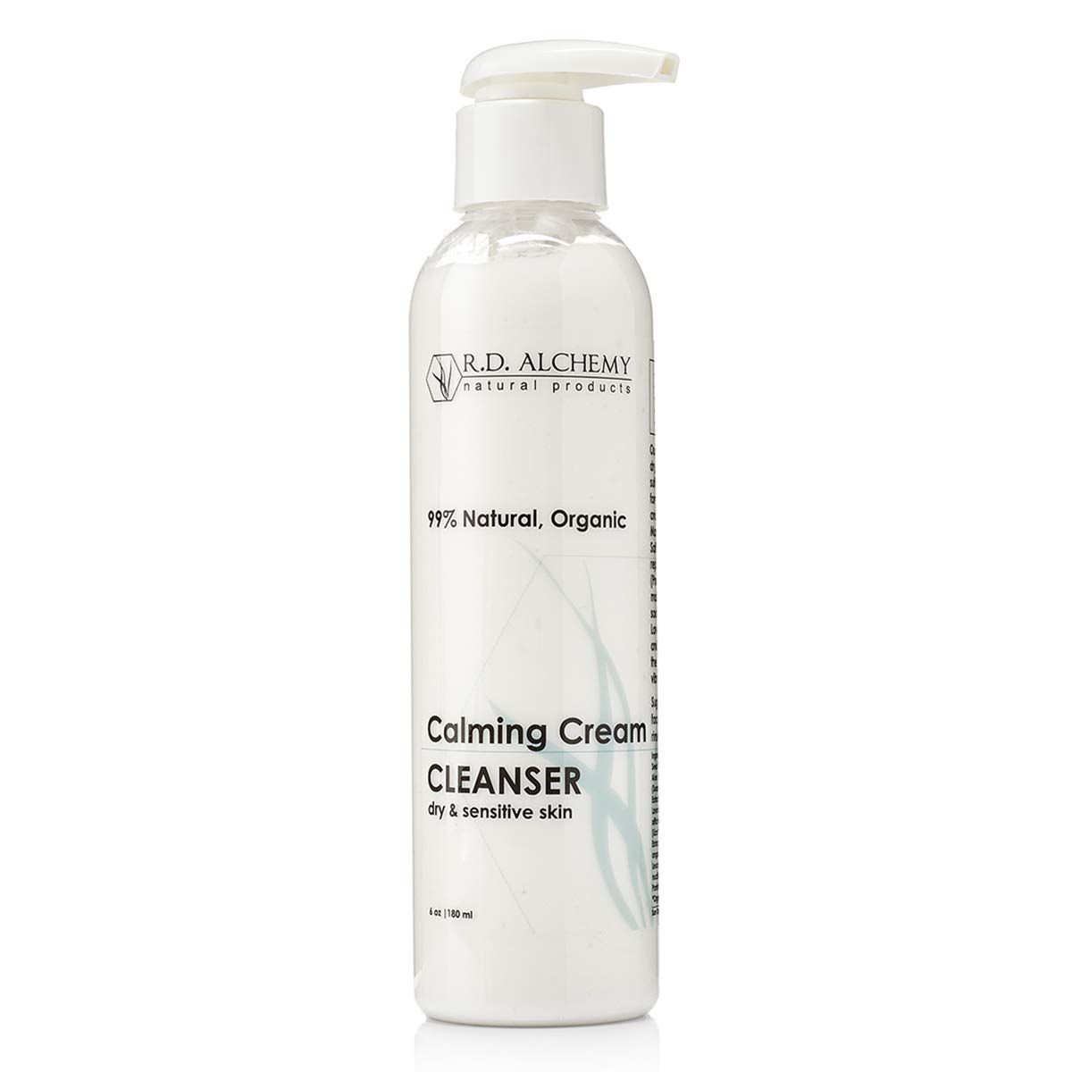 RD Alchemy - 100% Natural &amp; Organic Calming Cream Cleanser. Sulfate Free Face Wash for Dry, Sensitive Skin - Soothing while Cleansing &amp; Moisturizing.