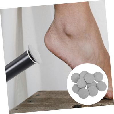 LALADEFIEE 10Pcs Electric Foot File Replacement Pads Coarse Refill Heads for Foot Grinder Tools Hard Skin Remover Accessories Foot Care Tools