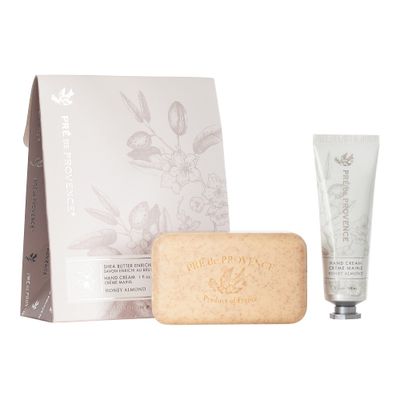 Pre de Provence Gift Set Collection 150 Gram Soap Bar &amp; 1 fl oz Hand Cream, Honey Almond