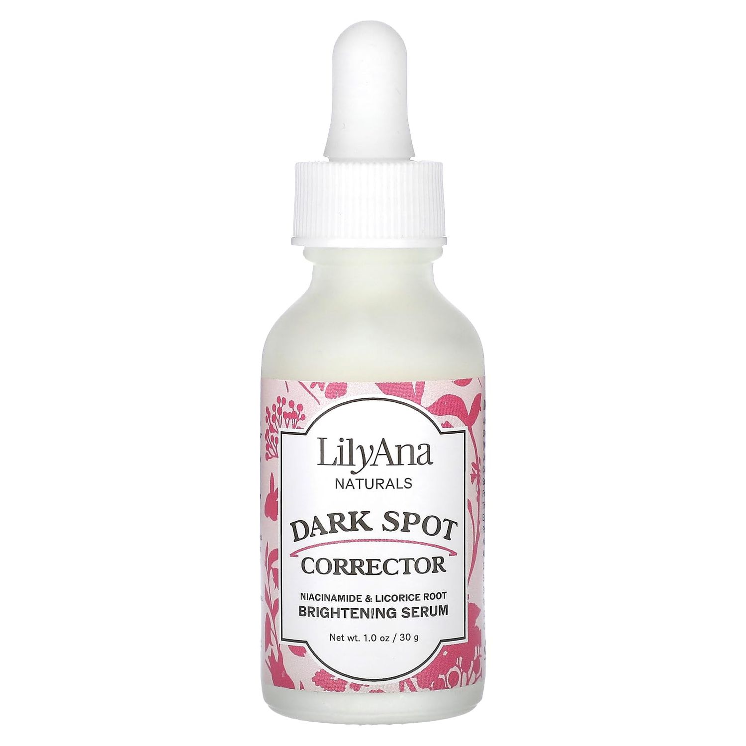LilyAna Naturals Dark Spot Corrector - Dark Spot Remover for Face - Brightening Face Serum for Women and Men - Niacinamide and Licorice Root -1oz