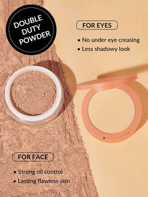 SHEGLAM Insta-Ready Face Powder Loose Under Eye Setting Powder - Toasted Almond
