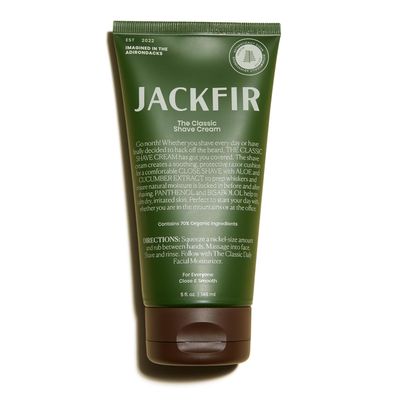 Jackfir The Classic Shave Cream, Smooth Natural Shaving Cream for Men, Hydrating Aloe &amp; Cucumber Extract - Helps Calm Dry Irritated Skin, EWG Verified, Organic Ingredients, For All Skin Types, 5 Fl Oz