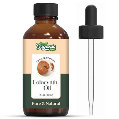 Organic Zing Colocynth (Citrullus colocynthis) Oil | Pure &amp; Natural Essential Oil for Skincare and Hair Care - 30ml/1.01fl oz