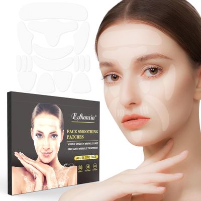 KShanxin Face Anti Wrinkle Patches: Face Smooth Wrinkle Line - Overnight for Forehead Lines, Frown Lines, Crows Feet, Smile Line, Wrinkle Reduce for Women and Men 160pcs