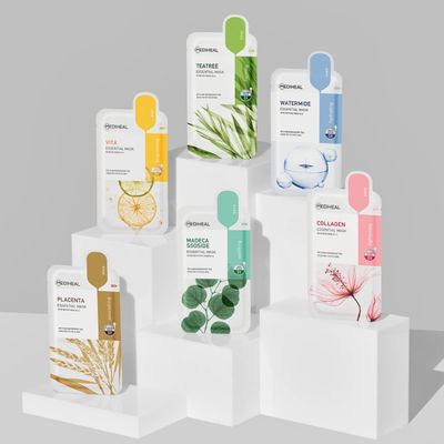 Mediheal Sheet Mask New Essential HERO 6 pack (Tea Tree, Madecassoside, Vita)| Korean Skincare Facial Sheet Mask Combo christmas skin care gift