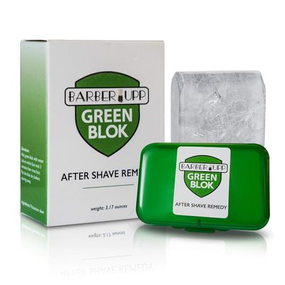 Natural Alum Block Aftershave Care - 3.5 oz (100g) Skin Soother &amp; Instant Calm from Razor | Styptic for Nicks &amp; Irritation - Suitable for All Skin Types | Includes Compact Travel Storage Case - 1 Pack