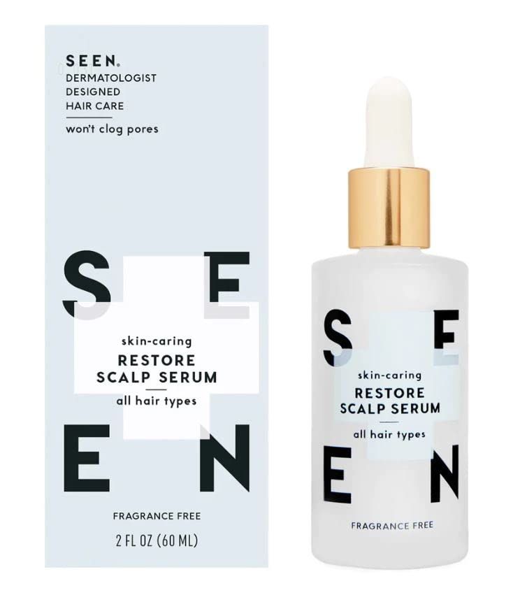 SEEN Restore Scalp Serum, Fragrance-Free - Clinically Proven, Dermatologist-Developed Hydrating Serum, Promotes Healthy Scalp, Safe for Sensitive &amp; Eczema-Prone Skin