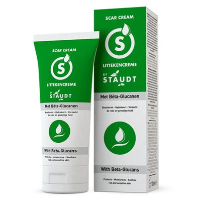 STAUDT Premium Scar Cream - 100 ml Value Size - Advanced Formula with Vitamin E, Honey, Hyaluronic Acid &amp; Silicone - Intensive Healing of Old &amp; New Scars, Surgical, Acne, Burns, Stretch Marks, Eczema