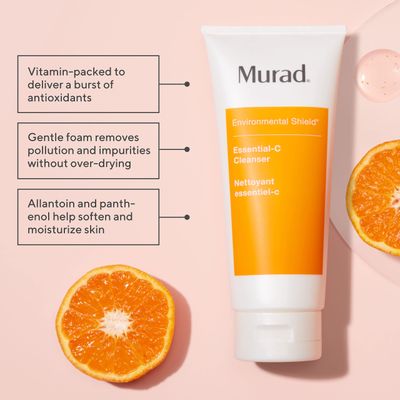 Murad Essential-C Facial Cleanser - Foaming Gel Face Wash- Vitamin &amp; Antioxidant Rich Treatment Backed by Science, 2 Fl Oz