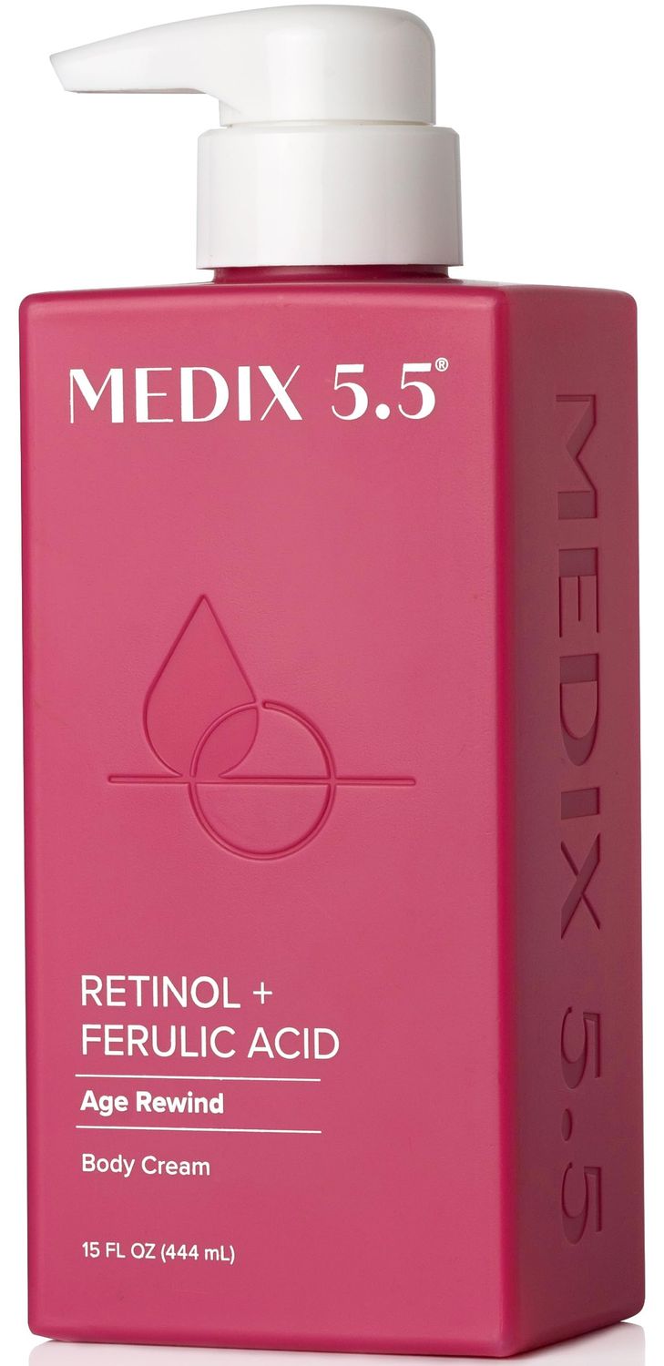 Medix 5.5 Retinol Body Lotion Firming Moisturizer | Crepey Skin Care Treatment | Retinol Body Cream | Anti Aging Retinol Cream For Women Targets Look Of Crepe Skin, Wrinkles, &amp; Sagging Skin, 15 Fl Oz