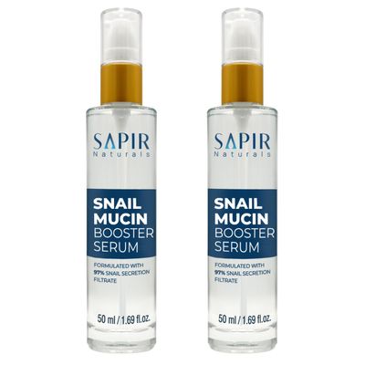 Snail Mucin Serum Repair Booster Serum 50ml - Formulated With 97% Snail Secretion Filtrate - Facial Skin Care Products Face Serum For Women With Hyaluronic Acid - Anti aging Serum - (2 Pack)