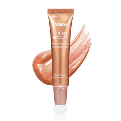 JOSMON Liquid Bronzer, Cream Bronzer Stick, Moisturize Highlighter and Contour Stick Bronzer Long Lasting, Blendable and Lightweight Face lluminator Makeup, Vegan &amp; Cruelty-Free, Bronzer Glow