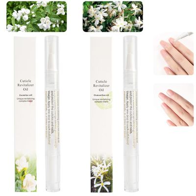 Meschett 2PCS Cuticle Oil Pens for Nail Care,Cuticle Revitalizer Oil Pen with Soft Brush,Cuticle Oil to Prevent Nail Cracking and Dry (Osmanthus flowers &amp; Jasmine Flavor)