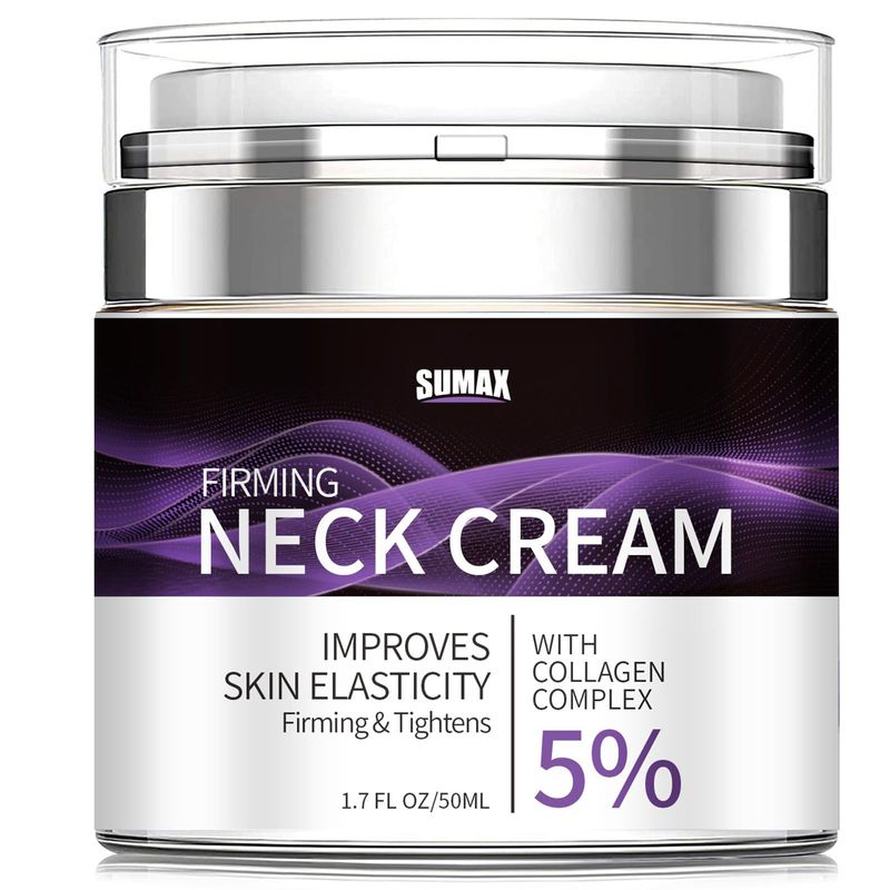 Neck Firming Cream with 5% Collagen Complex - Anti-Aging Moisturizer with Retinol, Collagen &amp; Hyaluronic Acid for Improving Skin Elasticity for Men &amp; Women,1.8 Fl Oz