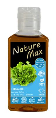 Nature Max Lettuce Oil Natural Undiluted Pure For Hair &amp; Skin Care Cold Pressed Premium (1 Pack = 2.7 oz / 80 ml)