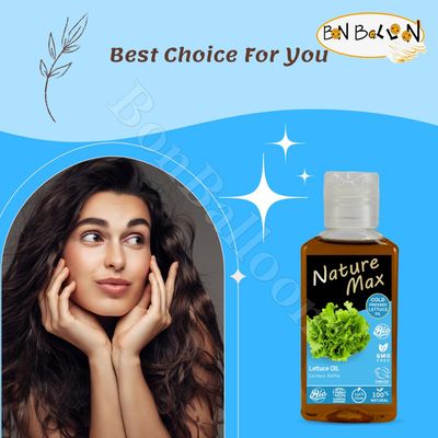 Nature Max Lettuce Oil Natural Undiluted Pure For Hair &amp; Skin Care Cold Pressed Premium (1 Pack = 2.7 oz / 80 ml)