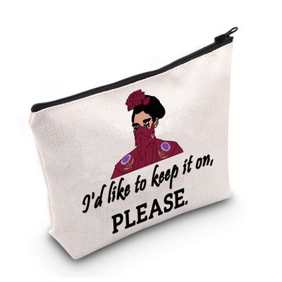 LEVLO Drag Queen Gifts I&#39;d Like To Keep It On Please Makeup Bags TV Show Lovers Travel Bags Comedy Queen LGBTQ Gifts(keep It On)