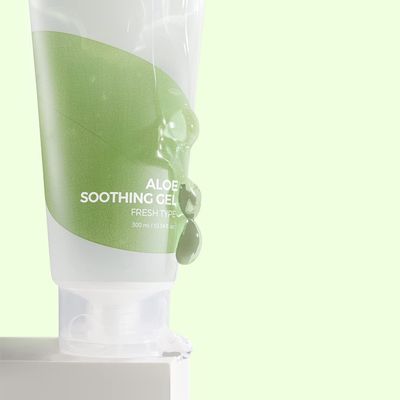 IsNtree Aloe soothing gel fresh type 300ml, 10.14 fl.oz | Aloe vera 50% | Comforts sensitive skin | Refreshes and hydrates the skin