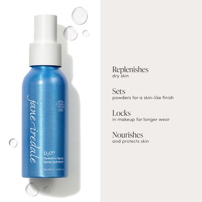 Jane Iredale D2O Hydration Spray 3.04 oz - Soothing Vegan Moisturizer for All Skin Tones &amp; Types