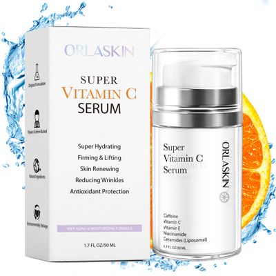 Super Vitamin C Serum For Women Over 70,Vitamin C Face Serum For Women Anti Aging Dark Spot Remover For Face Skin Care, Targets Age Spots, Wrinkles, Brightening, Pore Minimizer, Hydration 1.7fl Oz