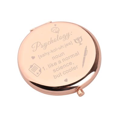 WSNANG Psychology Makeup Mirror Psychology Lover Gifts Psychiatry Gift Psychologist Gift Psychology Graduation Gift (Normal Mirror-rg)