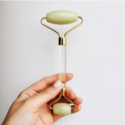Mei Apothecary - Jade Stone Face Roller | Face Roller Massager Tool to Soothe and Promote Radiant Skin | Facial Roller for Women | Authentic Xiuyan Jade Roller for Eyes