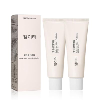 Korean Skin Care Solution for All Skin Types, S-P-F50 +PA++++, SP50+++Korean Skin Care Solution for All Skin Types 2PCS