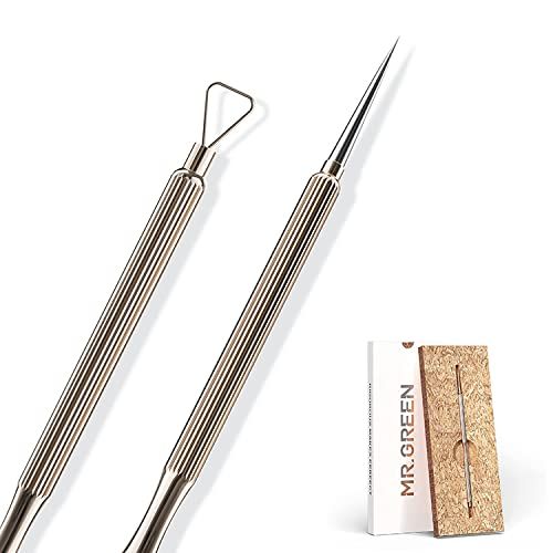 MR.GREEN Professional Blackhead Remover Tool,Pimple Popper Tool kit,Blemish Blackhead&amp;Whitehead 2-in-1 Extraction Kit,Skin Tools for Face,Pimple Popper Needle
