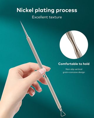 MR.GREEN Professional Blackhead Remover Tool,Pimple Popper Tool kit,Blemish Blackhead&amp;Whitehead 2-in-1 Extraction Kit,Skin Tools for Face,Pimple Popper Needle