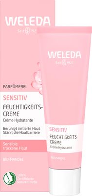 Weleda Sensitive Care Face Cream, 1 Fluid Ounce, Fragrance Free, Plant Rich Moisturizer with Sweet Almond Oil