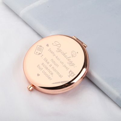WSNANG Psychology Makeup Mirror Psychology Lover Gifts Psychiatry Gift Psychologist Gift Psychology Graduation Gift (Normal Mirror-rg)