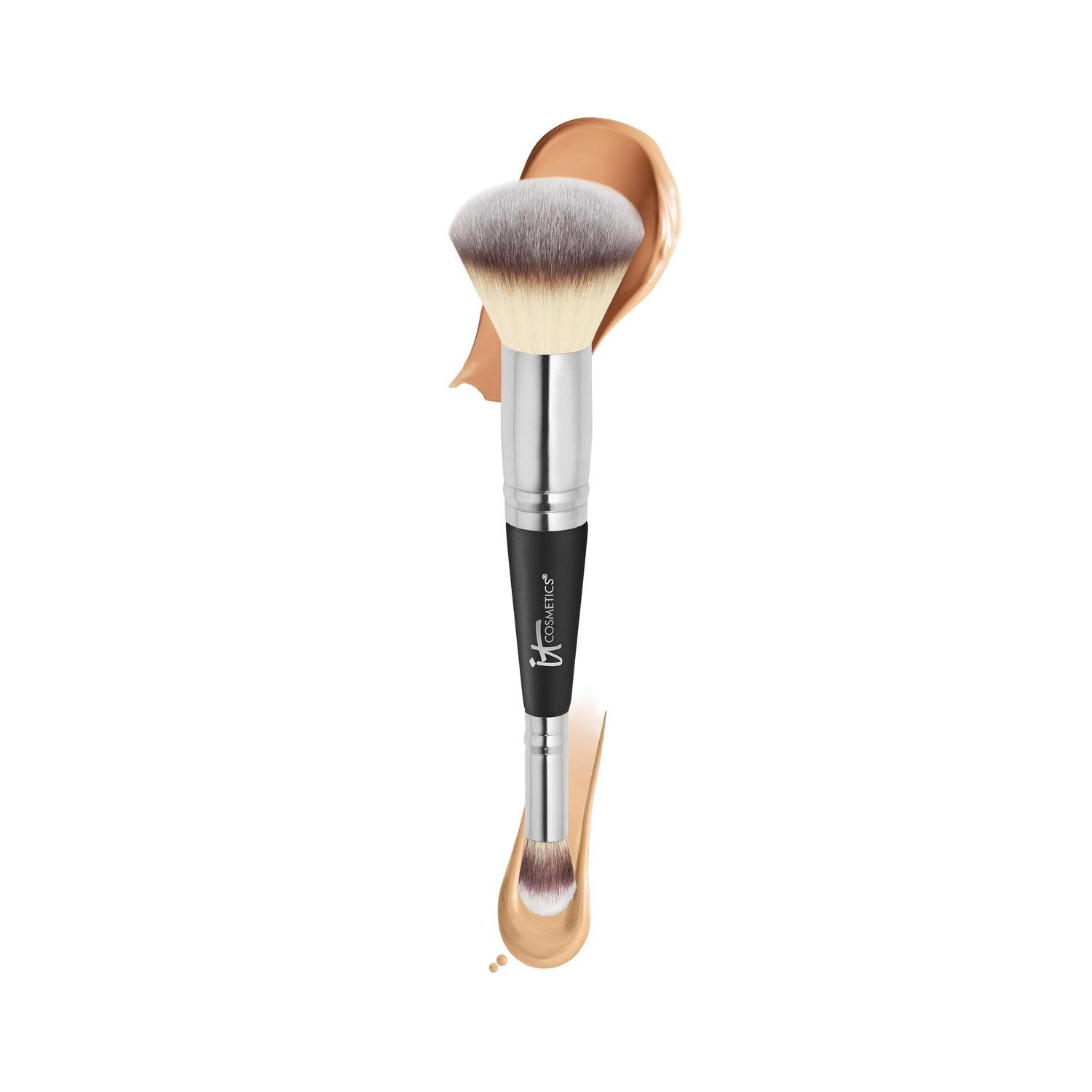 IT Cosmetics Heavenly Luxe Complexion Perfection Brush #7 - Foundation &amp; Concealer Brush in One - Soft Bristles - Pro-Hygienic &amp; Ideal for Sensitive Skin Multicolor