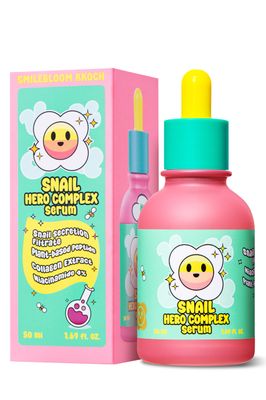 Smilebloom KKOCH Snail Mucin 85% Face Serum 1.69 fl oz 50ml | Hydrating Face Serum Packed with Vegan Collagen &amp; Peptide | Age-Defying Korean Face Serum Snail Moisturizer for sensitive skin