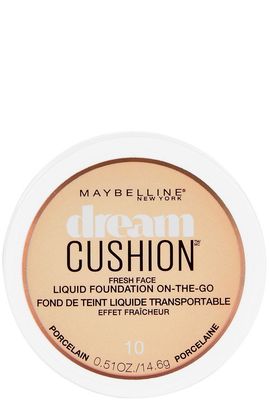 Maybelline New York Dream Cushion Fresh Face Liquid Foundation, Porcelain, 0.51 Ounce