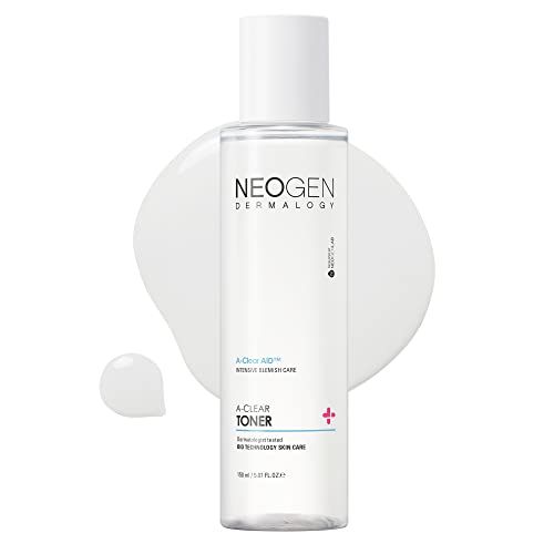 Neogen A-Clear Soothing Acne Pimple Care - Hydrocolloid Blemish Treatment with Gentle and Soothing Korean Skincare (Toner)