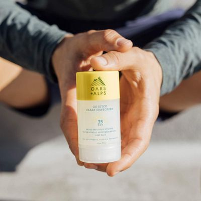 Oars + Alps Go Stick Clear SPF 35 Face Sunscreen, Skin Care Infused with Vitamin E and Antioxidants, Water and Sweat Resistant, TSA Friendly, 1.7 Oz, 2 Pack