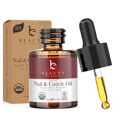 Organic Nail and Cuticle Oil - USA Made Nail Oil for Growth &amp; Strength with Jojoba and Vitamin E, Repair for Damaged Nails &amp; Cuticle Softener made with Natural Ingredients, Nails Care Products