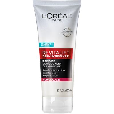 L&#39;Oreal Paris Revitalift 3.5% Pure Glycolic Acid Brightening Cleansing Gel wth Salicylic Acid 6.7 fl oz