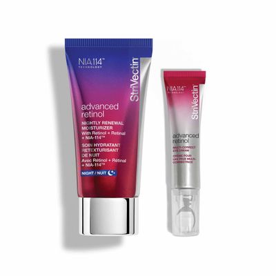 StriVectin Advanced Retinol Discovery Kit with Retinol Night Moisturizer, 1 oz &amp; Multi Correct Eye Cream 0.5 oz, 2 Piece Kit for Wrinkles and Fine Lines