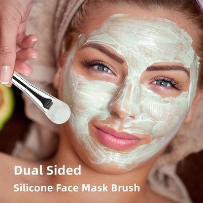 Y-KINZ 4pcs Silicone Face Mask Brushes, Dual Sided Face Mask Applicator for Facials, Estheticians Skincare Tools, for Mud,Clay, Charcoal Mixed Mask|Gel|Cream|Foundation, DIY Easy to Clean