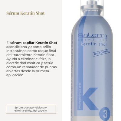 Salerm Cosmetics Keratin Shot Anti Frizz Serum - 100 ml