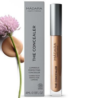 MDARA Organic Skincare | Luminous Perfecting Concealer 15 VANILLA - 4ml, Dewy finish, With hyaluronic acid, Natural concealer for dark circles and blemishes, Vegan, COSMOS natural certified.