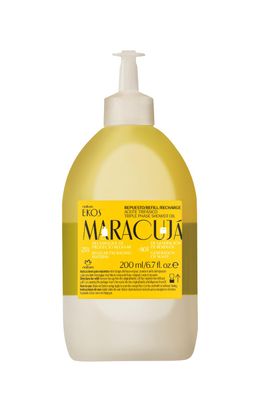 natura - Ekos Maracuj Triple Phase Shower Oil Refill - Calming In-Shower or Bath Body Oil - Scented - Bath Oil - Skin Moisturizer - Vegan Skin Care - Brazilian Beauty Secrets - 6.7 fl oz (200ml)