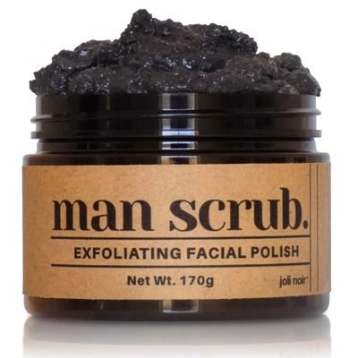 Joli Noir - Face Scrub For Men - Mens Face Scrub Fight Acne, Detox &amp; Exfoliate Rough, Dull Skin - Exfoliating Face Polish Sugar Scrub With Activated Charcoal